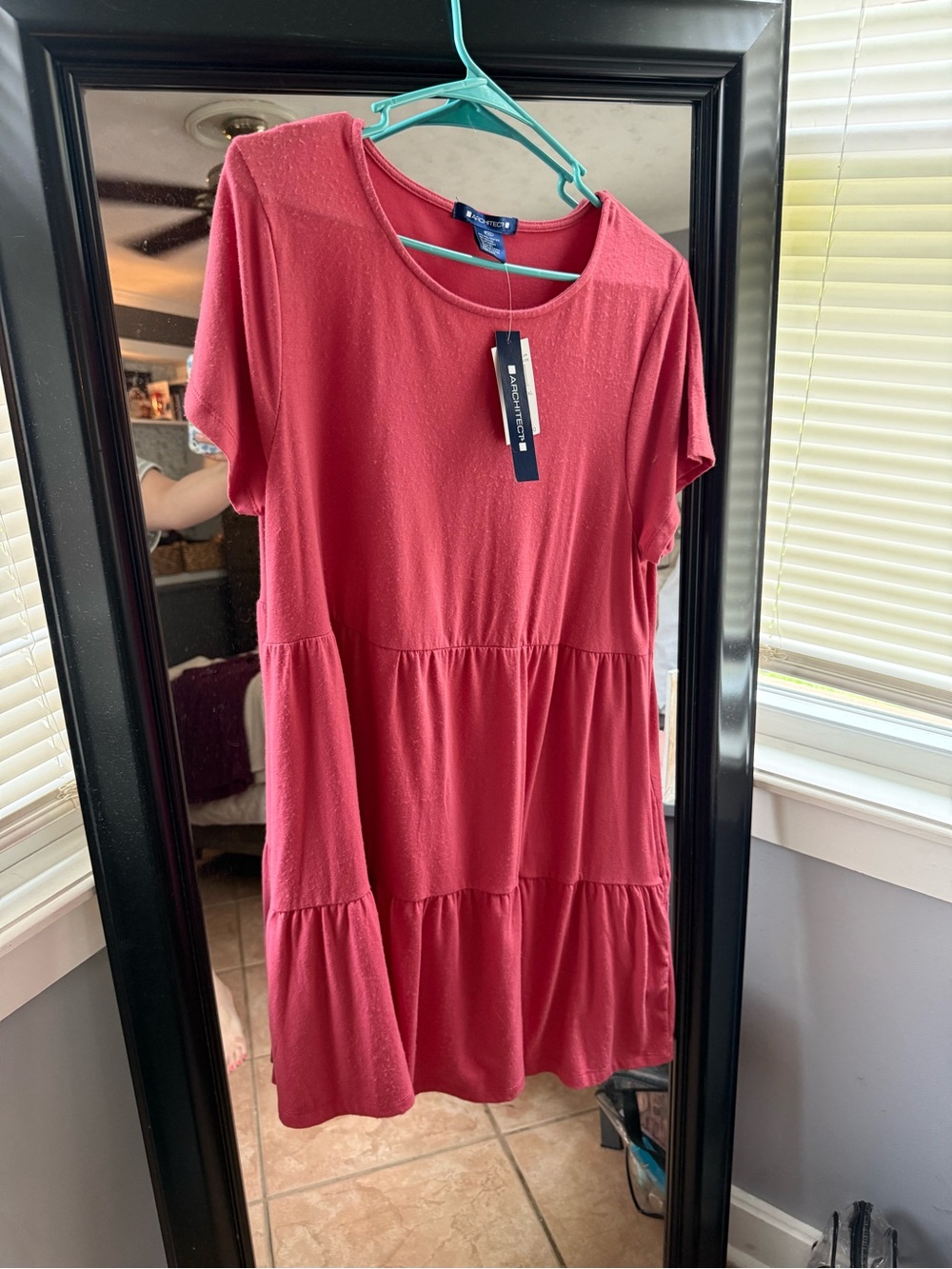 Architect Raspberry Tiered Maxi Dress